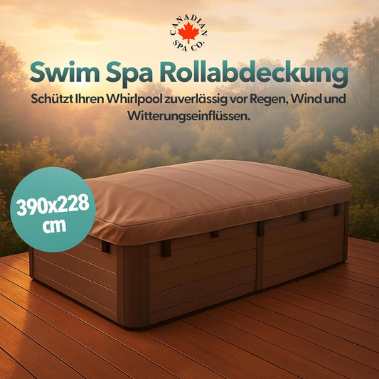 Rolling cover for 13ft swim spa — Canadian Spa Company UK