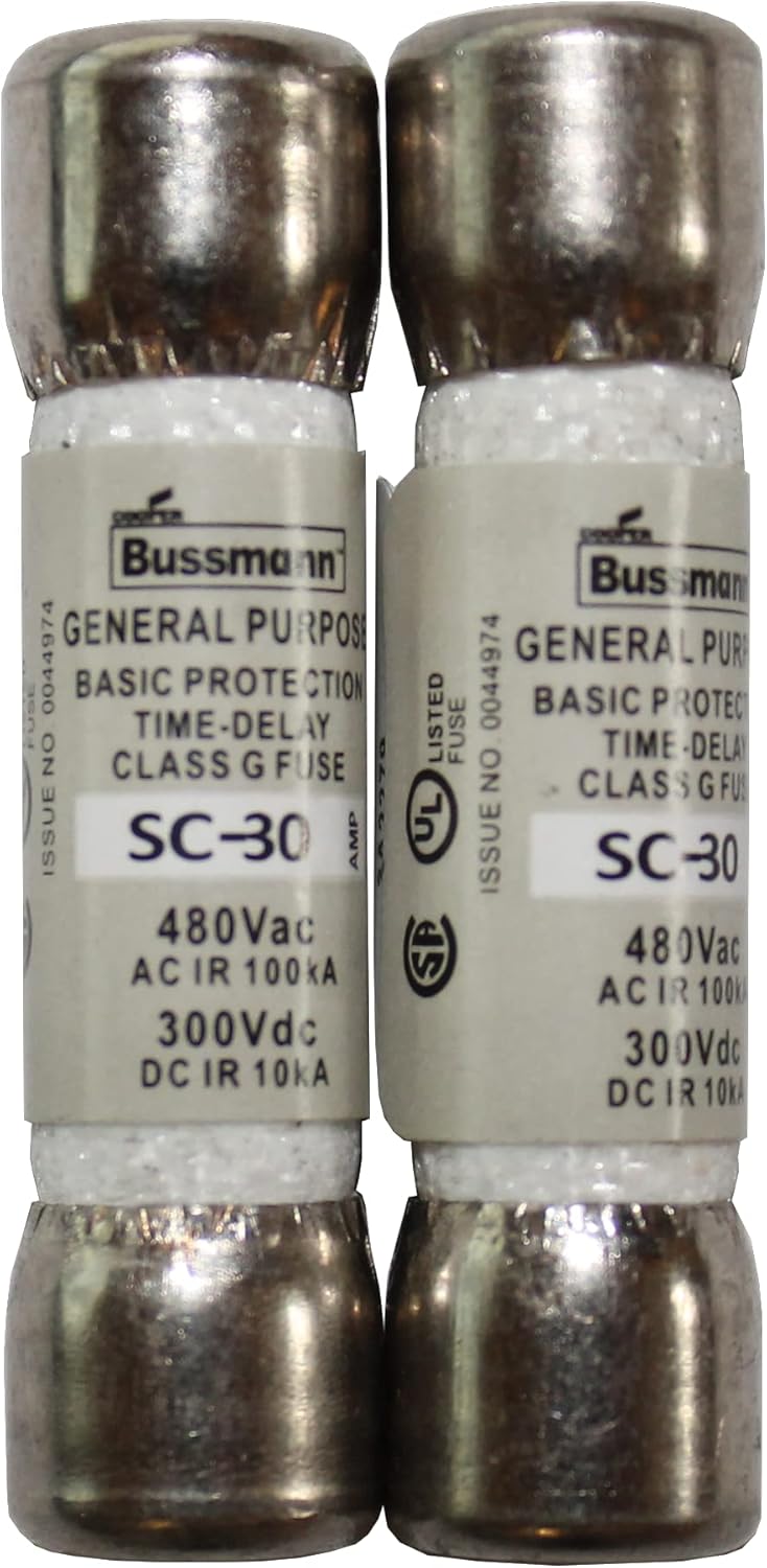 5x HQRP SC-30 Class G 30A Sicherung – Slow Blow Für Spa / Whirlpool, 480V, Ersetzt Bussmann SC30