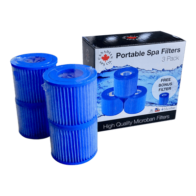 Microban portable spa filters, 4-pack for inflatable hot tubs — Canadian Spa Company UK