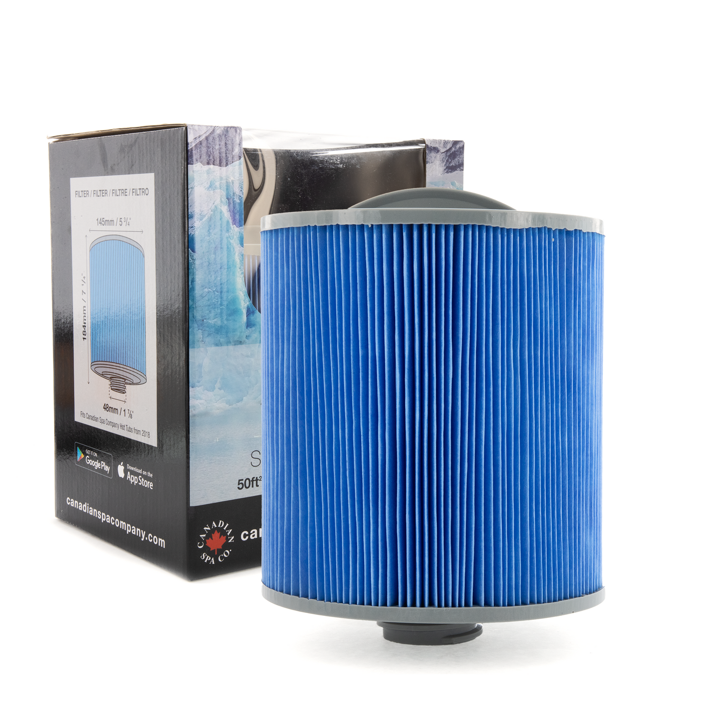 Glacier Antimicrobial Filter - 50 sq.ft. Single