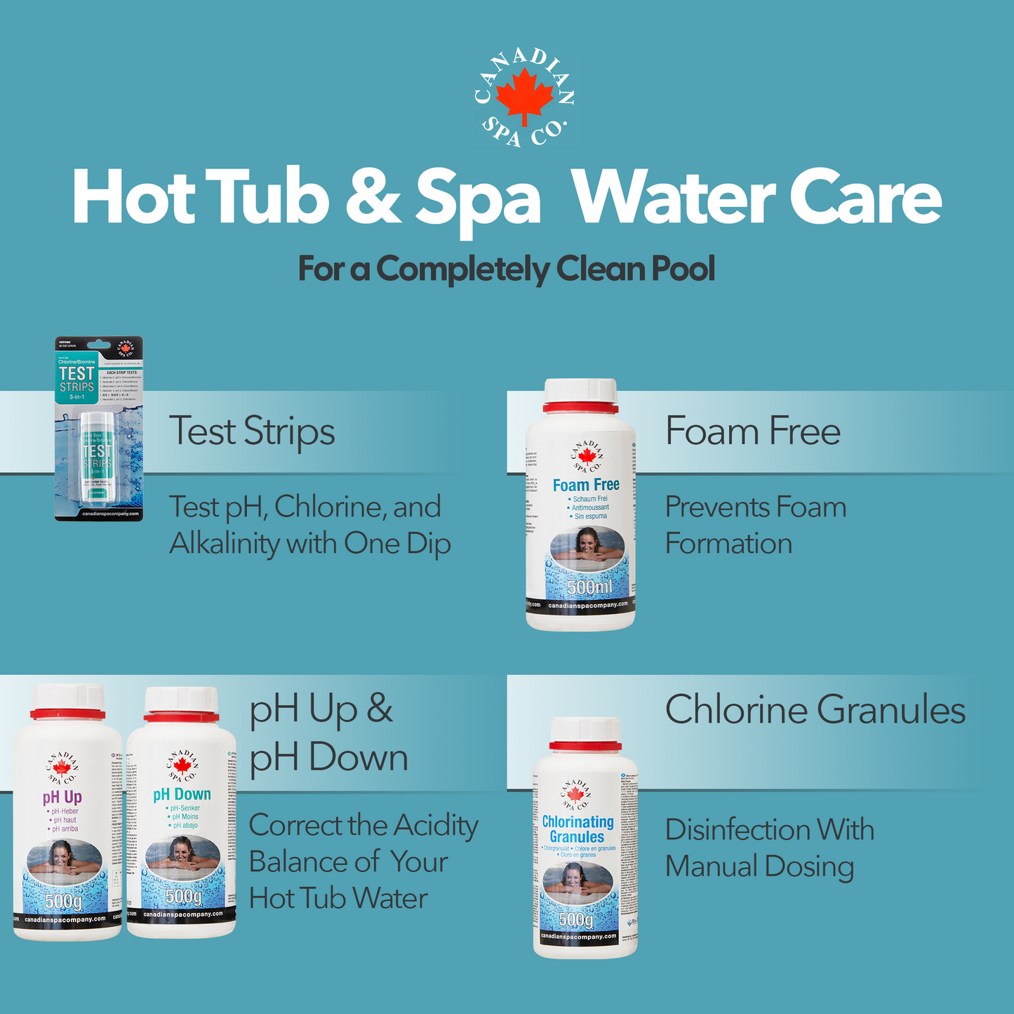 Starter Hot Tub Chemical Kit with Free App