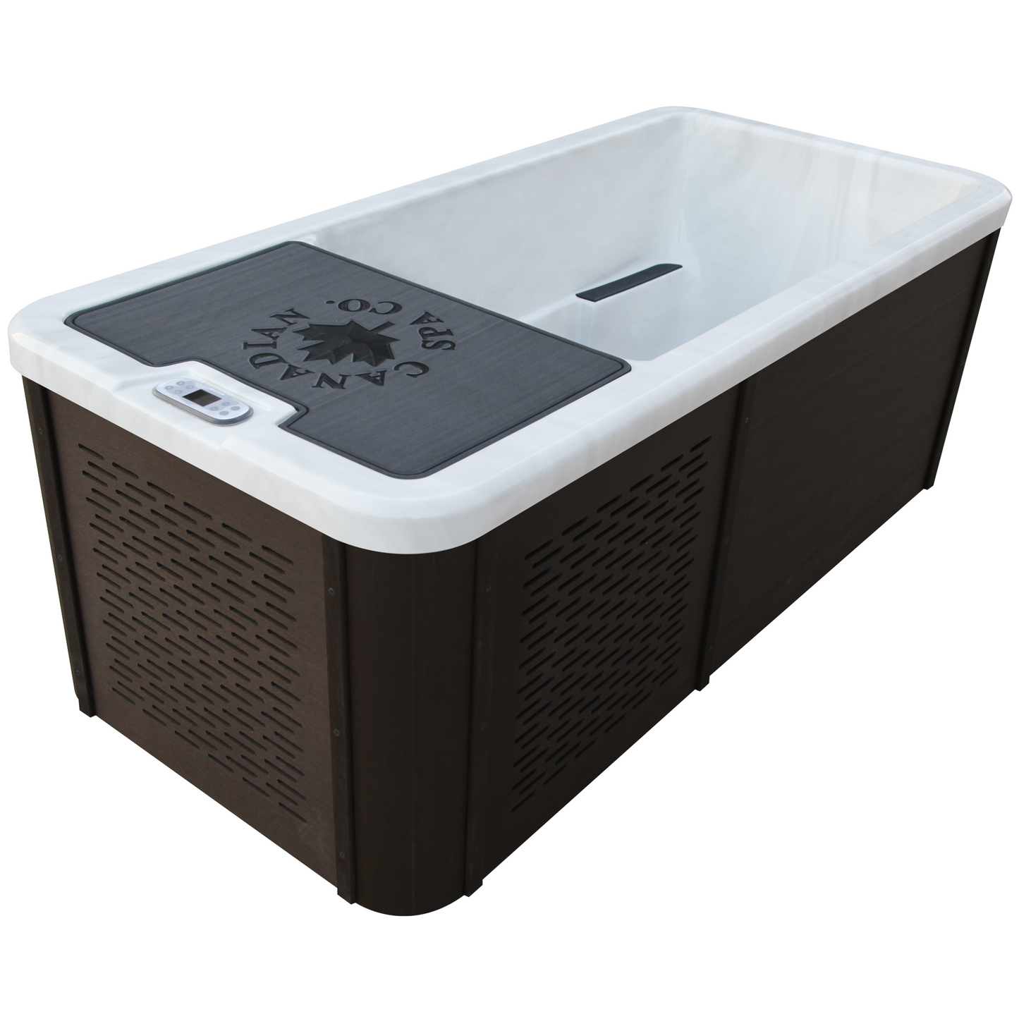 Chill Therapy Tub - Fill, plug in, and experience it Brown Finish