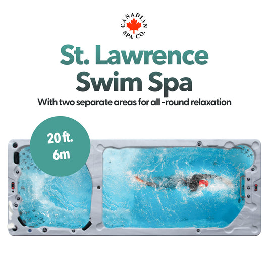 20ft Dual Temperature Swim Spa 15HP - XSport — Canadian Spa Company UK