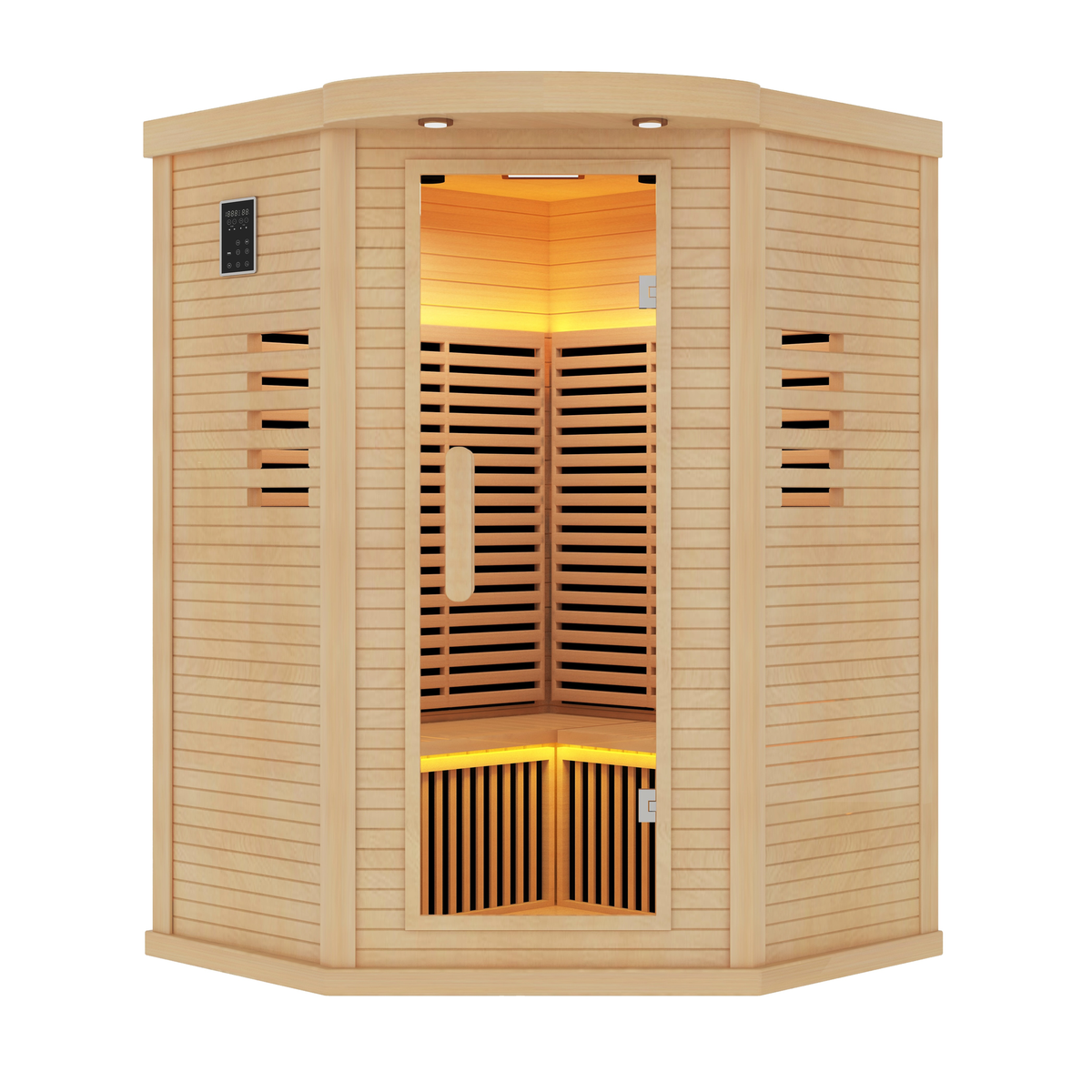 Aspen Corner Sauna including Magnetic and Red Light Therapy 135X82X75x190cm
