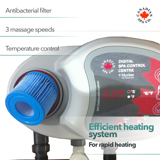 2026 Grand Rapids Inflatable - 110-Jet - 3 Speed - 4-Person Hot Tub with LED Light