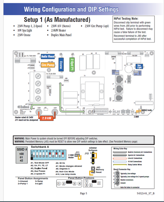 Balboa GS501z Control Pack (54511)