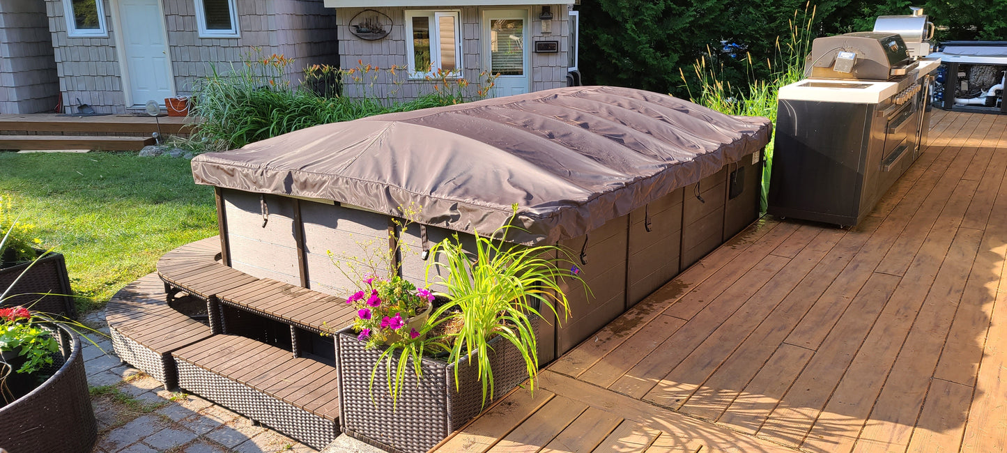 Rolling Cover - Alberta / Kingston 94.5 x 85in (240 x 216cm) - Brown