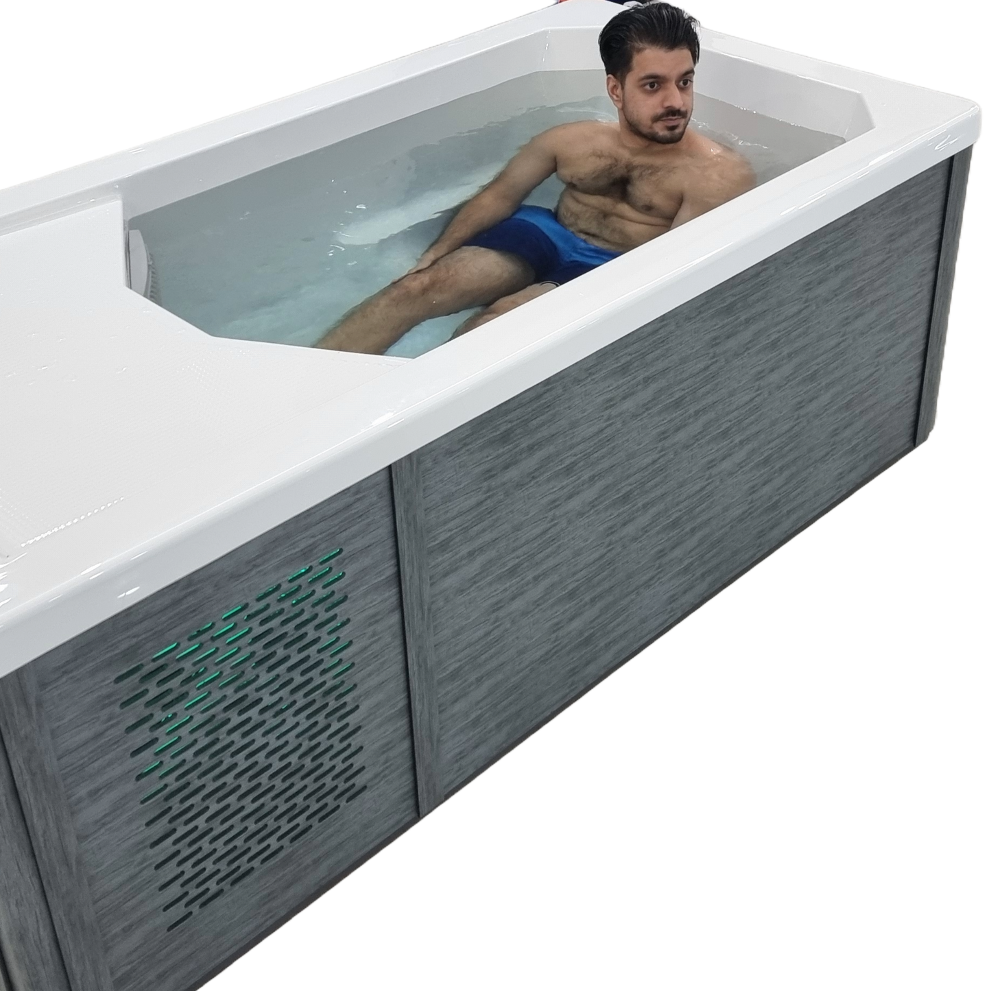 Great Lakes Chill Therapy Tub - Fill, plug in, and experience it Grey Finish