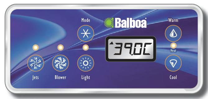 Balboa VL701s 7 button Topside - p/n: 54112-02