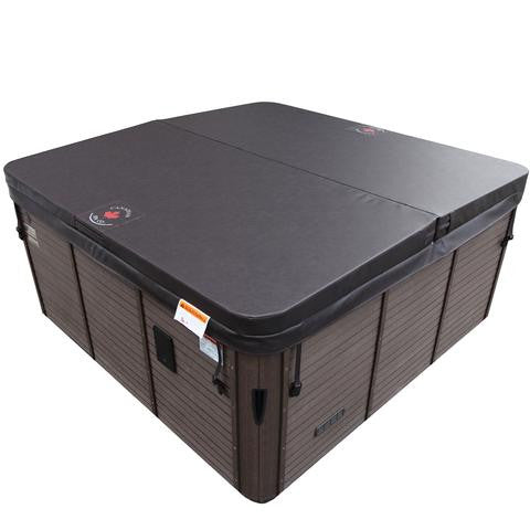 Canadian Spa Company_KH-10024_Niagara_Square_6-Person_49 -Jet Hot Tub_Blackout Insulation_UV Light Water Care_Lounger