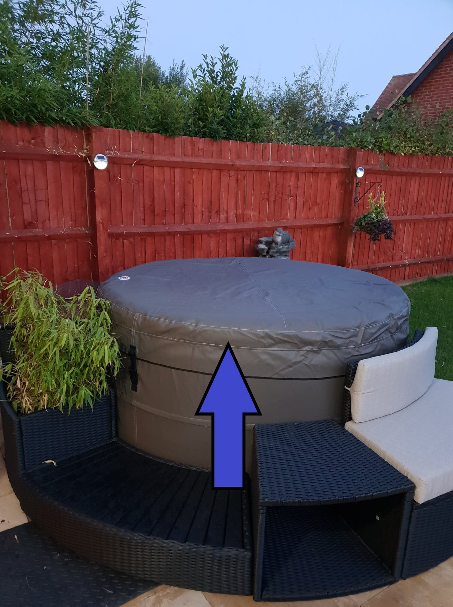 Canadian Spa Company_KK-10769_LID VINYL - GRAND RAPIDS V2 COFFEE_Hot Tubs