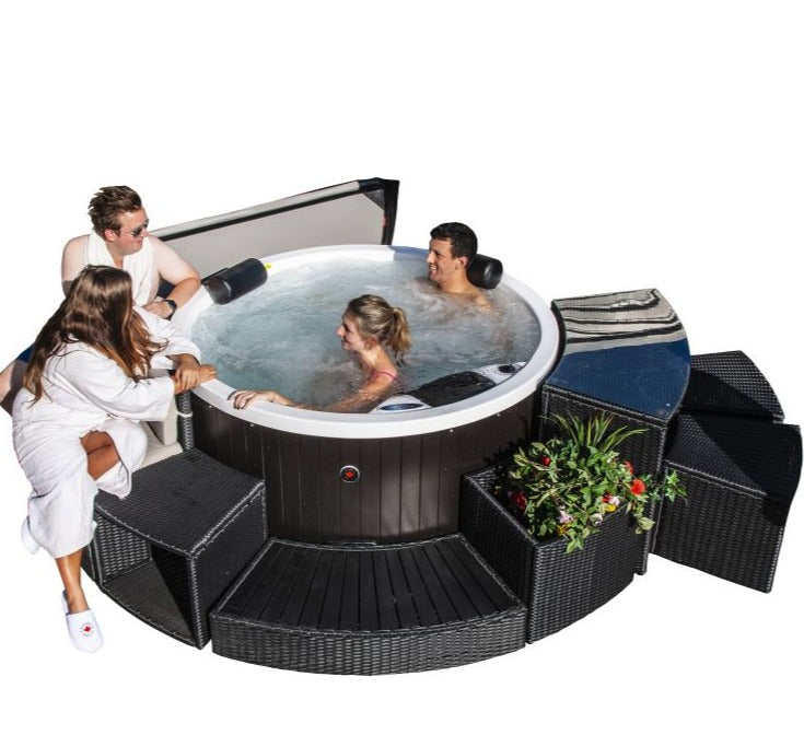 Canadian Spa Company_ KF-10001_Love Seat_Round Spa Surround Furniture_Round Surround Furniture_Hot Tubs
