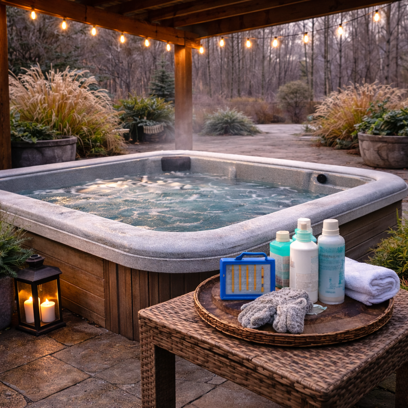 Winter Hot Tub Care Checklist for the New Year