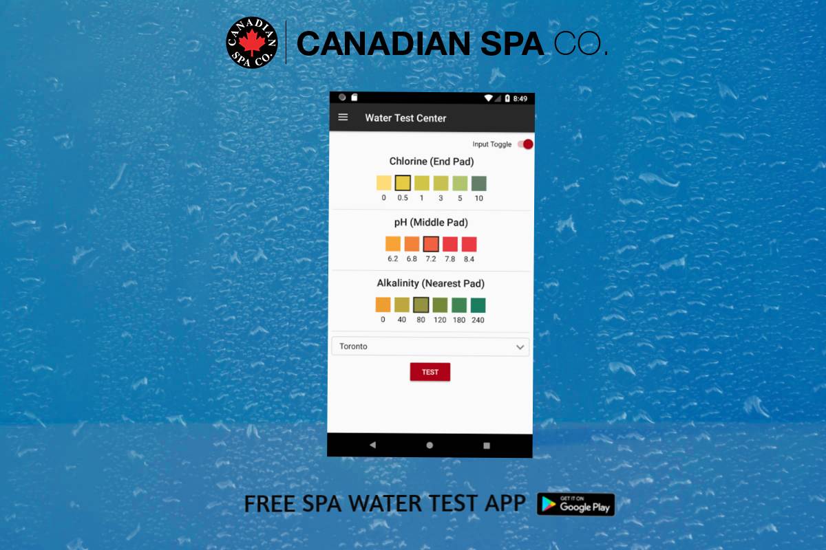 Free Hot Tub Water Test App UK | Canadian Spa Co
