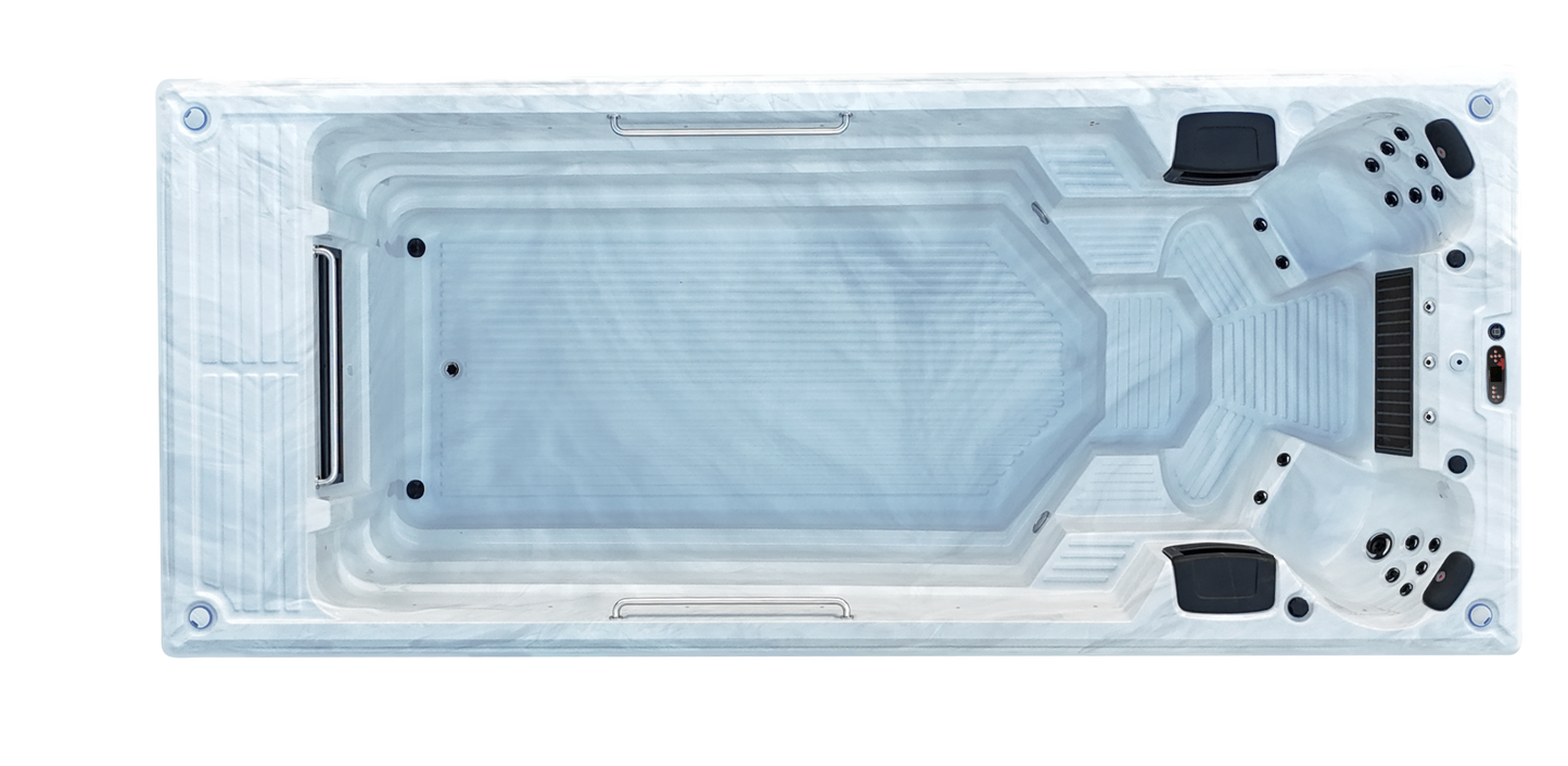 
Canadian Spa 19ft St. Lawrence Swim Spa — TurboWave River Flow System
