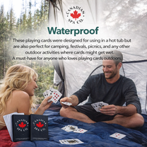 Waterproof Playing Cards, 2X deck of 54 cards each, perfect for hot tub, camping, festivals, picnic and outdoor
