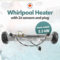 BP 600 /2100 series Balboa Heater with Molex Plug (M7)  Plug 'n' Click 2KW / 3KW / 5.5KW