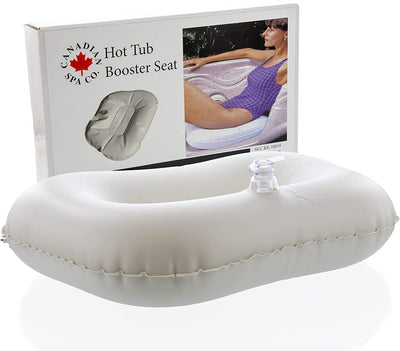 Hot tub and bath water filled spa booster cushion accessory for UK spa users