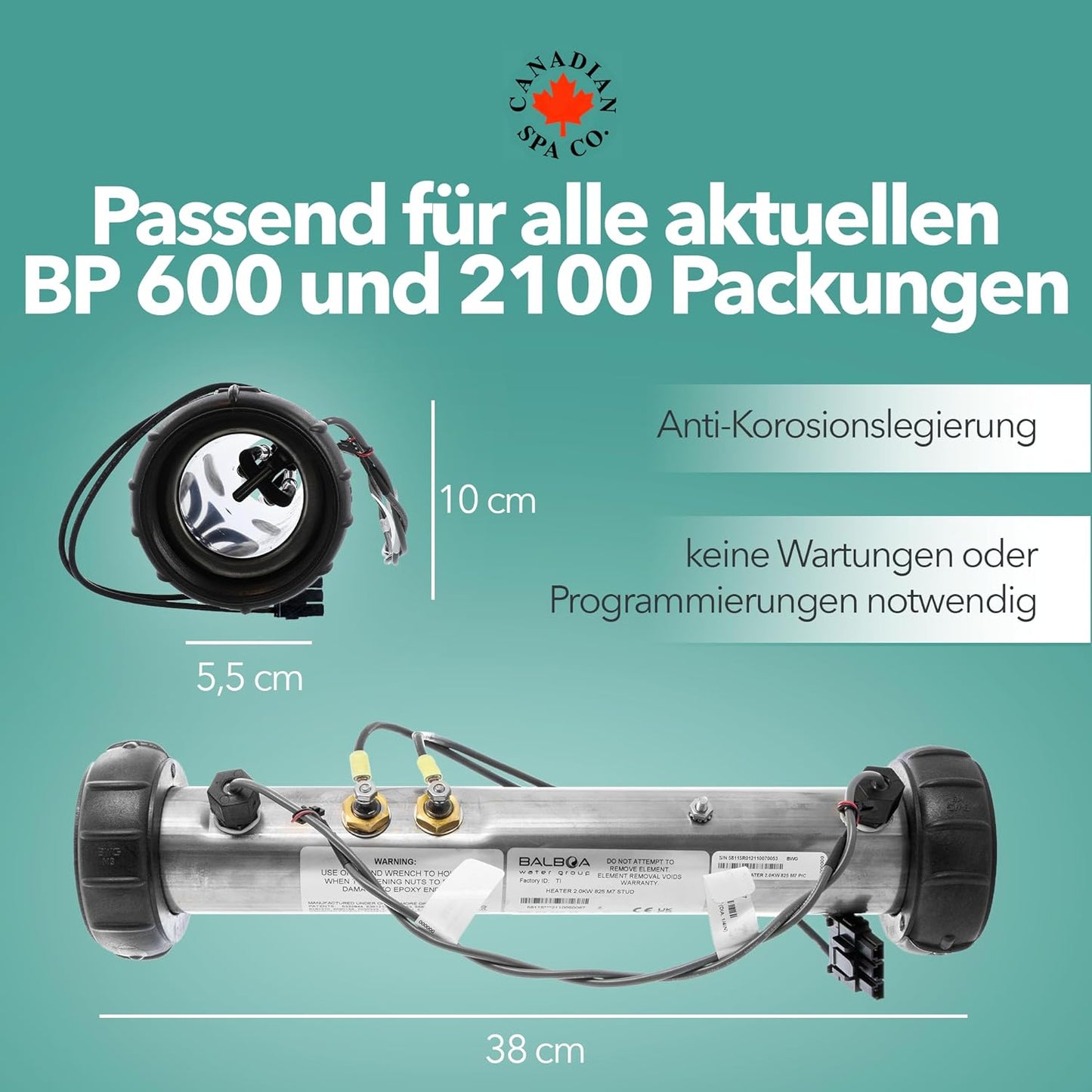 3KW BP Heater with Molex Plug (M7)