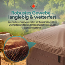 Rolling Cover for Niagara / Vancouver 90 x 90in (228 x 228cm) - Brown