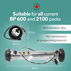 BP 600 /2100 series Balboa Heater with Molex Plug (M7)  Plug 'n' Click 2KW / 3KW / 5.5KW