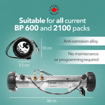 BP 600 / 2100 Balboa heater with Molex plug, 2kW / 3kW / 5.5kW — Canadian Spa Company UK