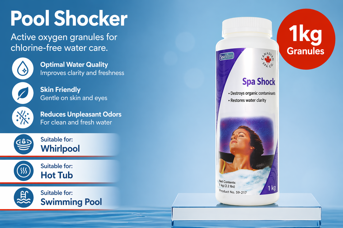
Non-Chlorine Spa Shock 1KG