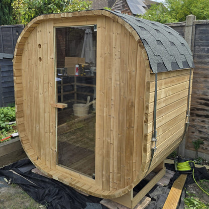 Outdoor Oval Sauna Build and Set-Up