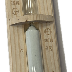 Oval Sauna - Hourglass 15 minute timer