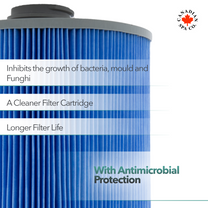 Glacier Antimicrobial 100 Sq Ft Filter Set - 2 Pack & Pre-Filter M-Pleat