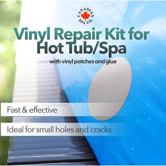 Canadian Spa Vinyl Repair Kit for Hot Tubs, Inflatable Spas and Above Ground Pools (Repair Patches, Glue and Application Tool)
