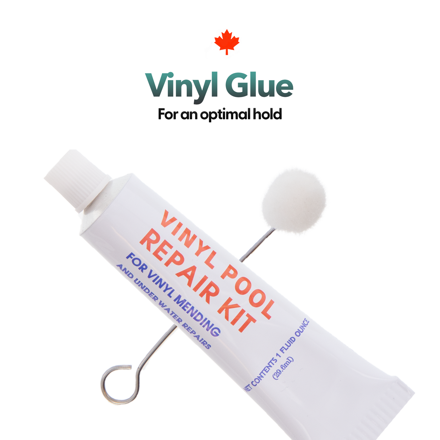 Canadian Spa Vinyl Repair Kit for Hot Tubs, Inflatable Spas and Above Ground Pools (Repair Patches, Glue and Application Tool)