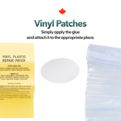 Canadian Spa Vinyl Repair Kit for Hot Tubs, Inflatable Spas and Above Ground Pools (Repair Patches, Glue and Application Tool)