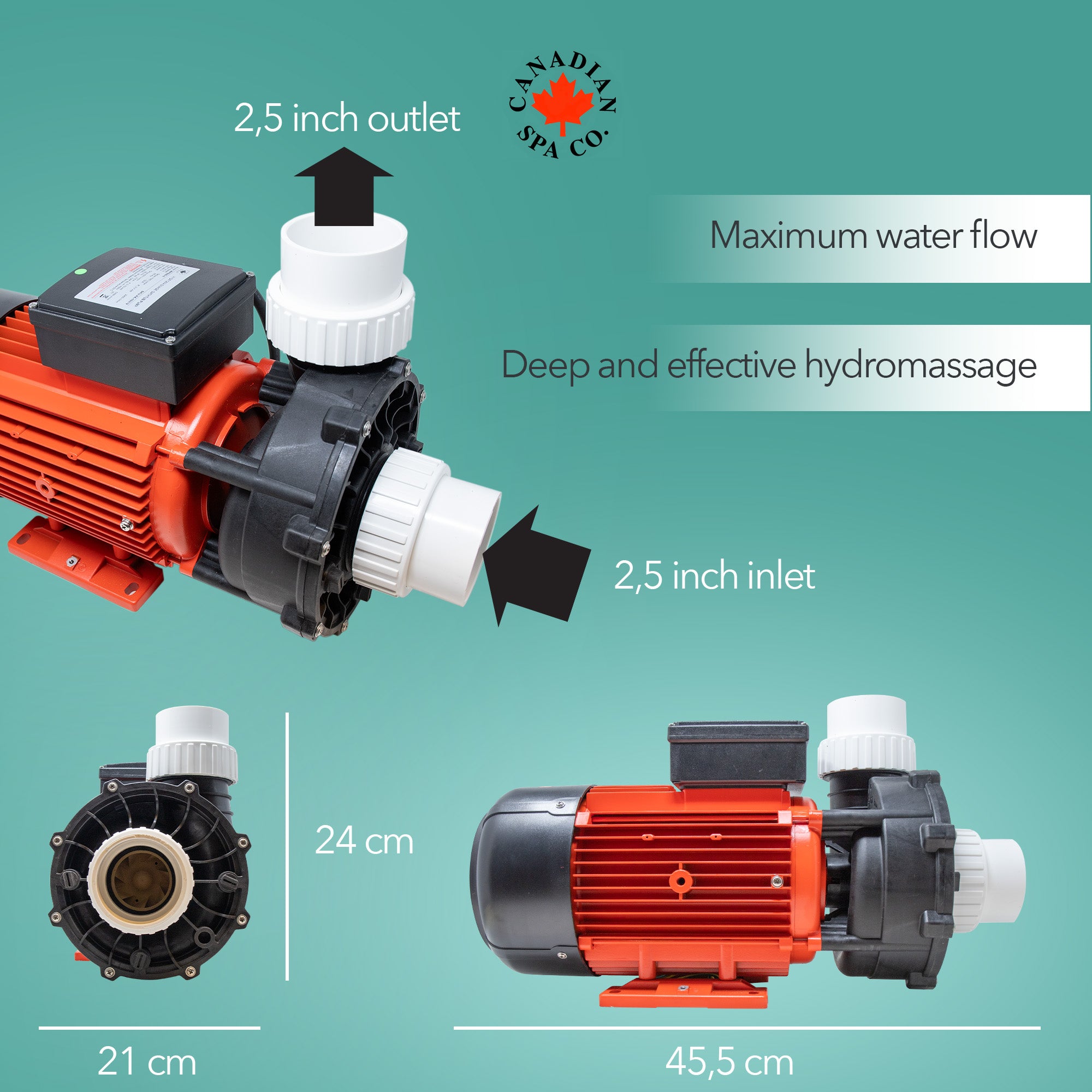 Big Red LX 5HP 2-Speed Pump WP500-II | Canadian Spa Company UK