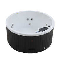 Replacement Cover: Okanagan Oxford Black Material  63 Round 5" x 3"