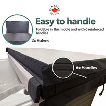 Proline ULTRA Round Hot Tub Cover - Oxford 600D BLACK