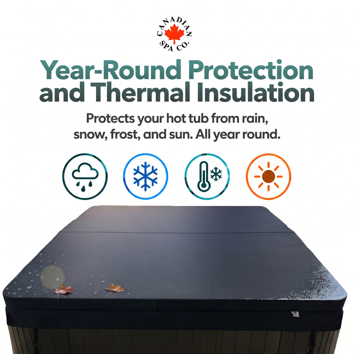 
Proline ULTRA Square Hot Tub Cover - Oxford 600D BLACK