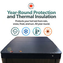 Proline ULTRA Square Hot Tub Cover - Oxford 600D BLACK