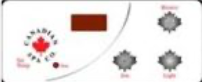 Balboa VL404 4 Button Overlay sticker