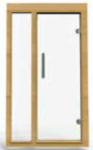 Front panel with glass door for Chilliwack sauna — Canadian Spa Company UK