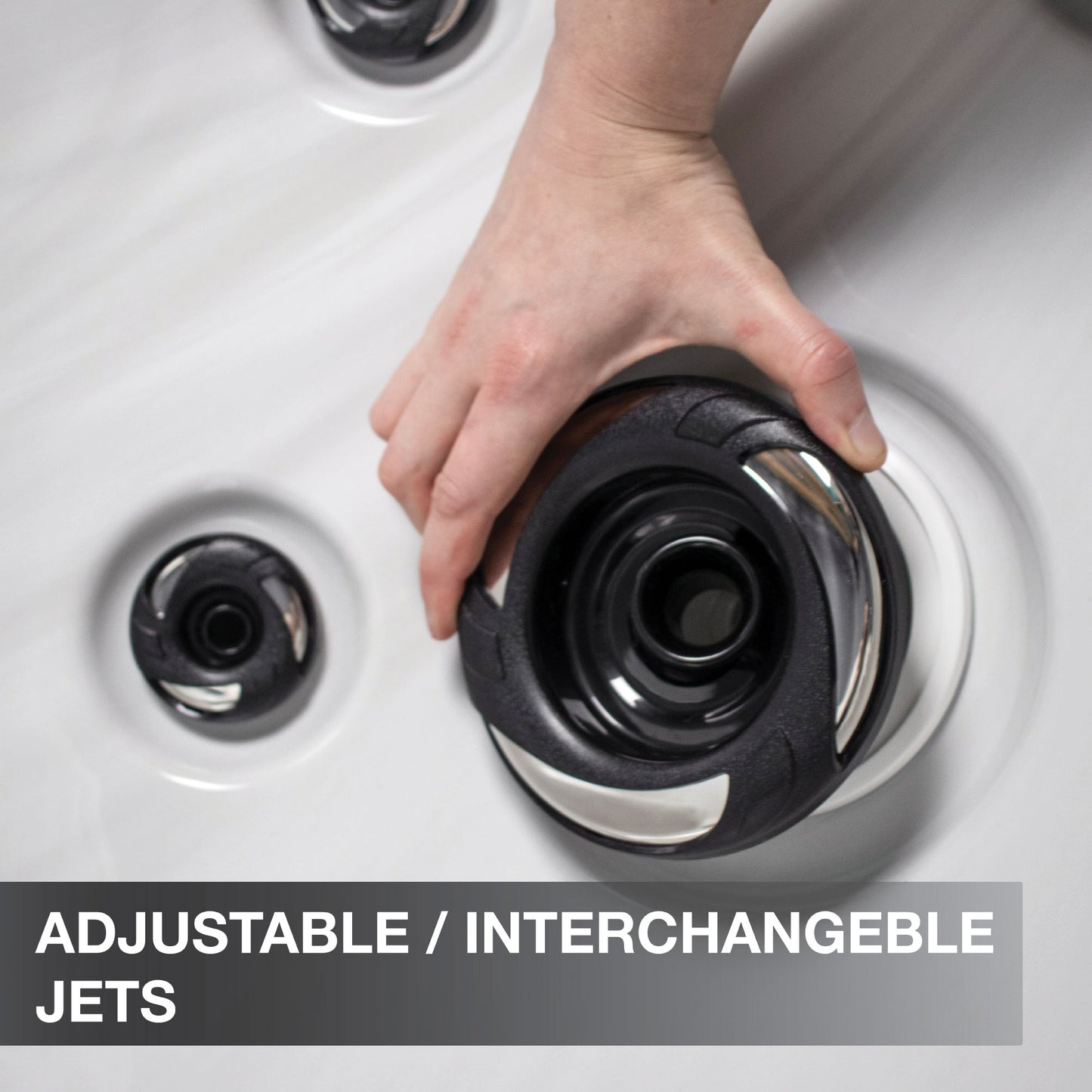 London AI Hot Tub | 6-Person 44-Jet | 213 x 213 cm