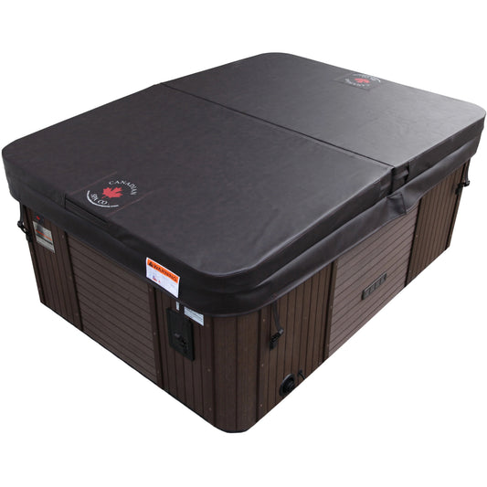 
Factory replacement Brown cover for New Montreal / Calgary hot tub in coffee colour. Size 84 x 59 x R6 inches (213 x 150 x R1