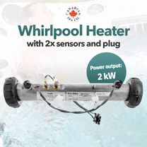 BP 600 /2100 series Balboa Heater with Molex Plug (M7)  Plug 'n' Click 2KW / 3KW / 5.5KW