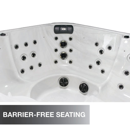 London AI Hot Tub | 6-Person 44-Jet | 213 x 213 cm