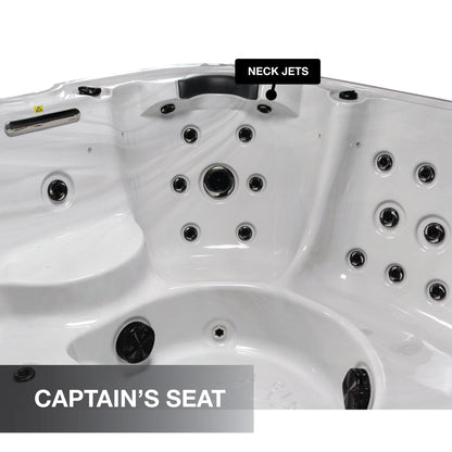 London AI Hot Tub | 6-Person 44-Jet | 213 x 213 cm