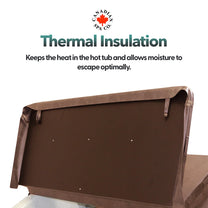 Replacement cover for Toronto spa, coffee, 84 x 84in — Canadian Spa Company UK