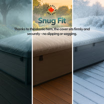 Canadian Spa Co. rolling insulating swim spa cover with Snug Fit branding — included with St. Lawrence swim spa