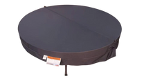 Replacement Cover: Okanagan Oxford Black Material  63 Round 5" x 3"