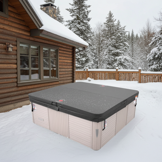 
DELUXE Square Hot Tub Covers - 198cm to 233cm / 78 to 92 Ultra Thick with 2 Year Warranty