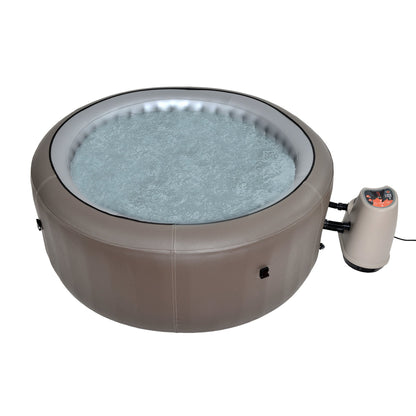 Canadian Spa Company_KP-10014_Grand Rapids_Round_Plug_&_Play_4-Person_110 -Jet_Inflatable_Hot Tub_Patio Spas